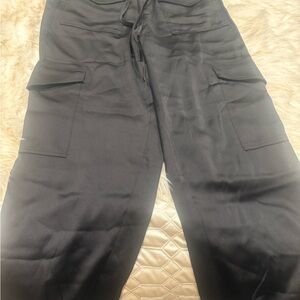 Banana Republic Black Cargo Jumpsuit Pants